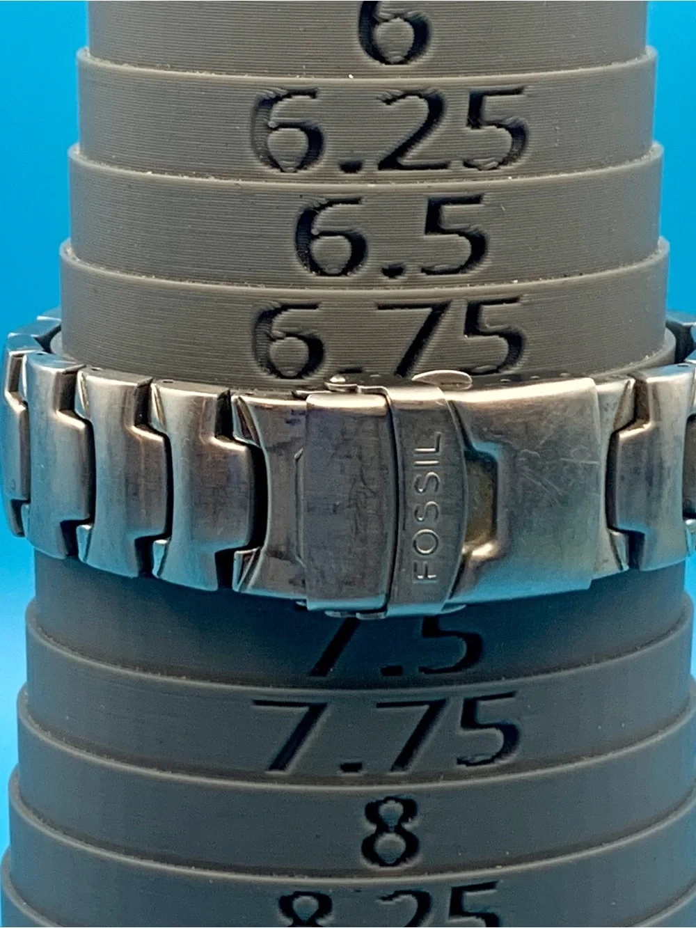 Fossil Men's Stainless Steel Blue Dial Watch